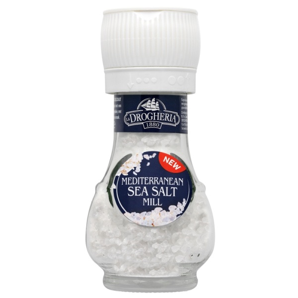 Mediterranean Sea Salt Mill Grinder La Drogheria 90g